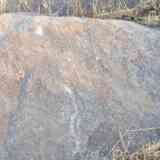 Click para ampliar. Alcántara 13: dolmen de Trincones I (piedra decorada del anillo tumular)